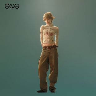 明星同款Anomalies Department机车外套短裤新品25黄之仪IDID组合