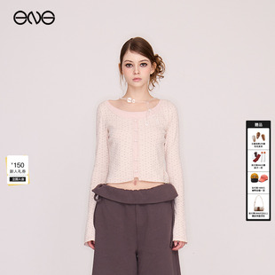 Effet Soleil假两件碎花波点长袖 T恤上衣女装 26春 新品 ENG