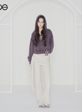 【博主同款】Effet de Soleil vintage风铆钉连帽卫衣女新品25秋