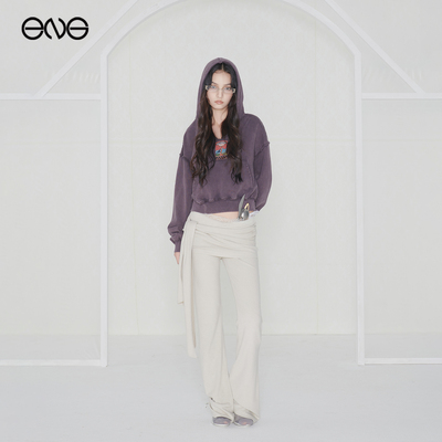 【博主同款】Effet de Soleil vintage风铆钉连帽卫衣女新品25秋