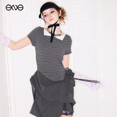 ENG 裙连衣裙女装 Effet Soleil一字领条纹花苞西装 新品 26春