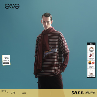 Department Anomalies 条纹叠穿假两件长袖 T恤男 25秋 新品 ENG