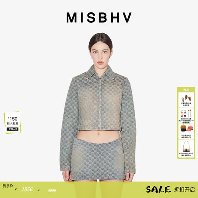 【ENG】MISBHV JACQUARD MONOGRAM 牛仔夹克外套女