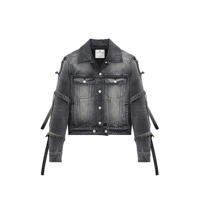 流苏装饰卡车司机夹克牛仔外套