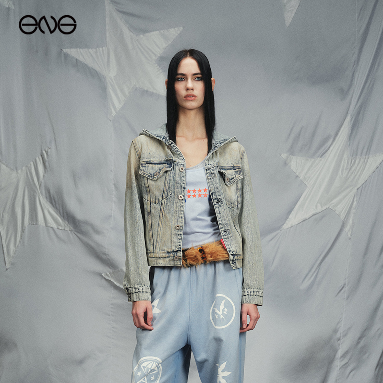 【ENG】Anomalies Department水洗做旧连帽牛仔外套女短新品26春,女装/女士精品,短外套,淘宝优惠券,粉丝福利购,淘宝优惠卷