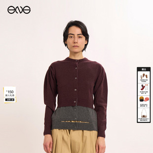 ROGGE泡泡袖 圆领针织开衫 长袖 新品 MERYLL 上衣女装 26春 ENG