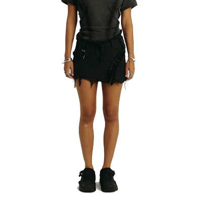 HyeinSeo牛仔迷你半身裙