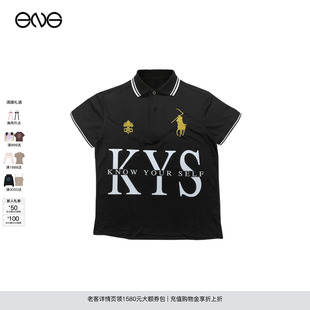 MENS 25秋 Praying T恤上衣女裝 新品 POLO領短袖 ENG KYS