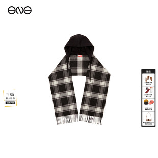 新品 L格纹连帽披肩围巾男女同款 DIESE 26春 ENG