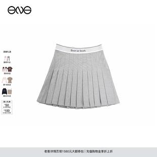 學院風A字百褶裙辣妹半身短裙 春 Soleil ENG Effet