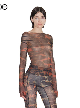 【ENG】KNWLS 一字领长袖T恤女士