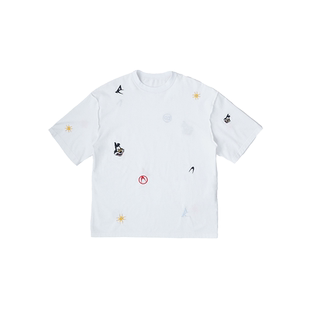 【断码特惠】Anomalies department 卡通印花刺绣短袖T恤