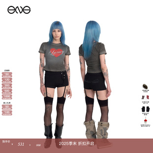 ARCHIVES 2000 圆领印花短袖 T恤上衣女装 25秋 新品 ENG