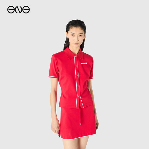 【ENG】MARINE SERRE70年代短袖T恤Polo衫上衣女装新品26夏