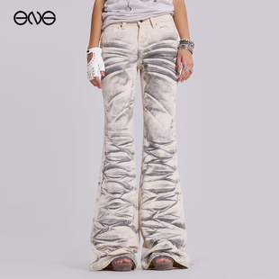 【ENG】JADED LONDON 复古做旧水洗微喇低腰牛仔裤男女 新品25秋