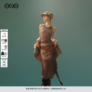 新品 25秋 綁帶露背工字背心上衣女裝 Department ENG Anomalies