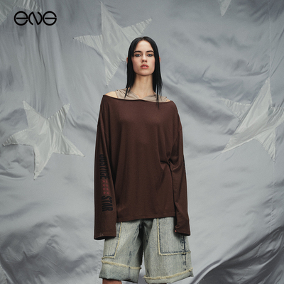 【ENG】Anomalies Department假两件叠穿风长袖T恤上衣女新品26春