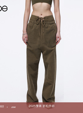 【ENG】GREG ROSS 绑带休闲长裤女装