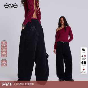 LONDON美式 复古灯芯绒工装 裤 男女新品 JADED 休闲长裤 25冬 ENG