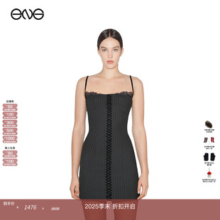 OFFICE MISBHV PINSTRIPE CORSET 秋冬 MINI连衣裙 ENG