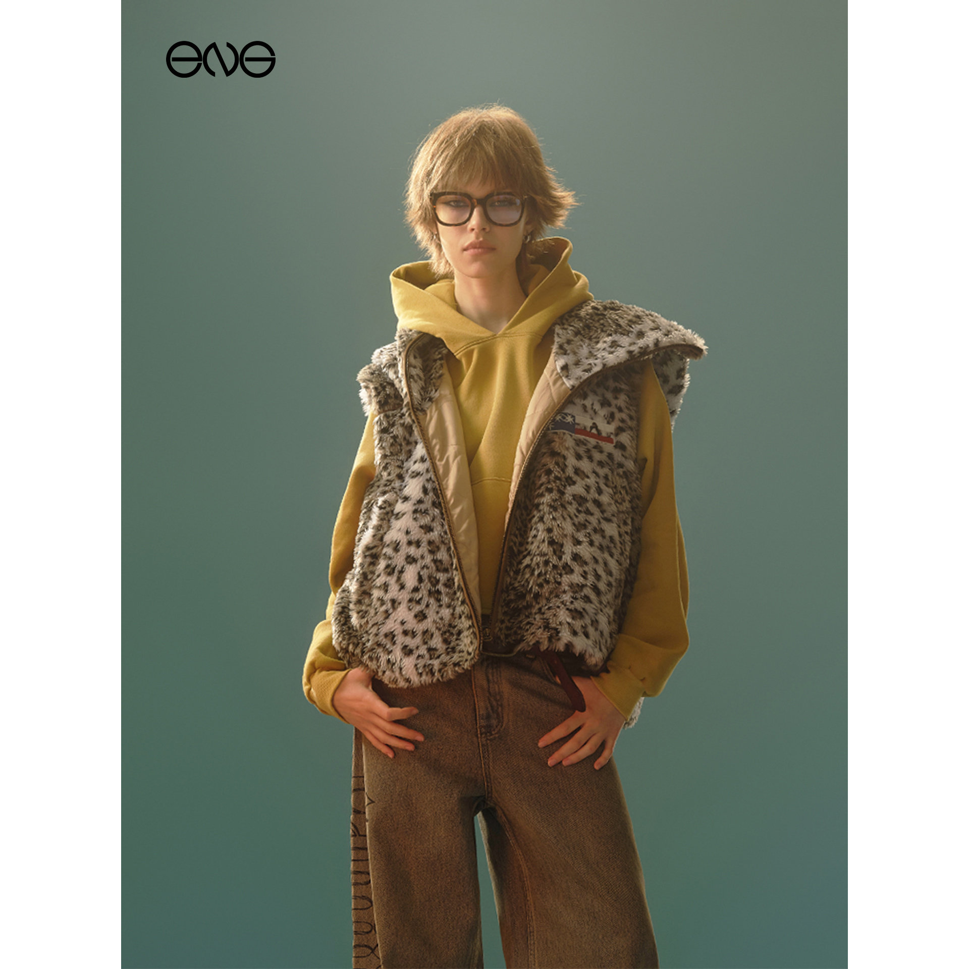 【ENG】Anomalies Department 仿豹纹刺绣马甲上衣男女新品25冬,男装,淘宝优惠券,粉丝福利购,淘宝优惠卷