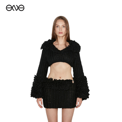 【ENG】MISBHV 厚重手工编织开衫  秋冬