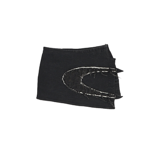 【ENG】Anomalies Department水洗牛仔短裙女装美式辣妹A字半身裙