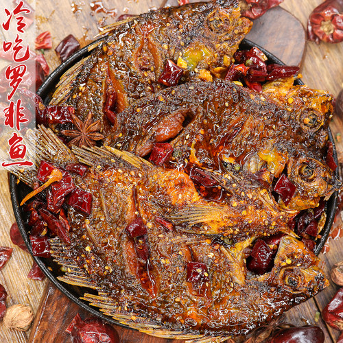 冷吃罗非鱼麻辣鲜香肉质鲜美下酒