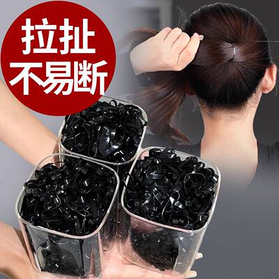 加厚加粗高弹橡皮筋发饰专用黑色