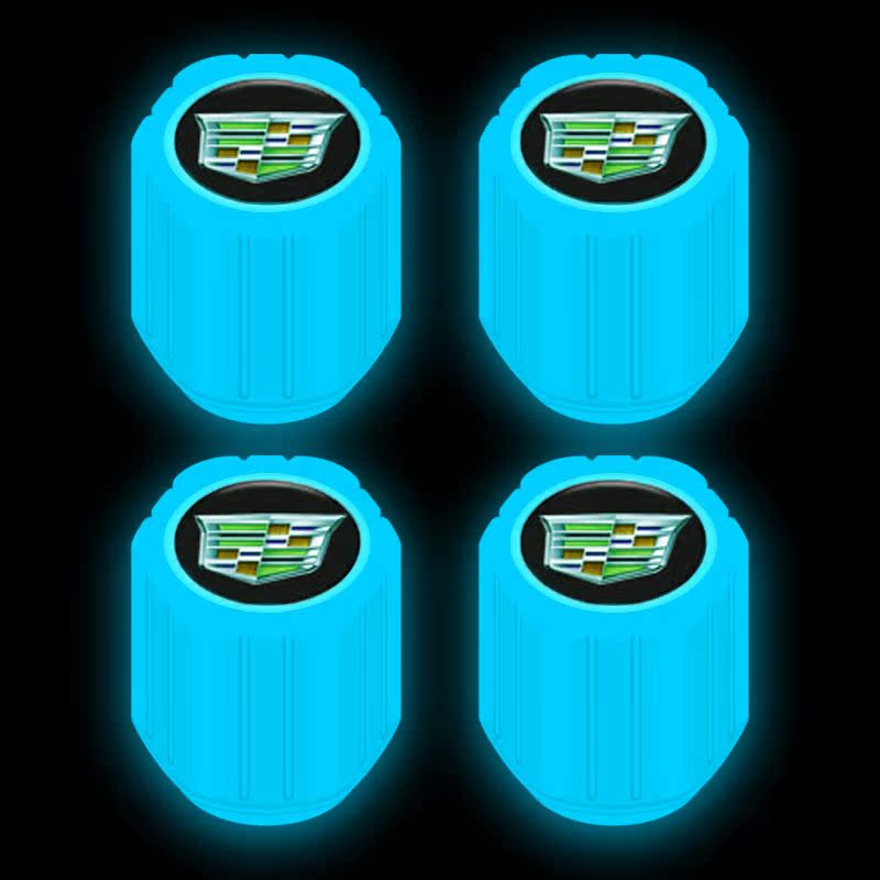 适用于凯迪拉克夜光气门嘴帽XTSCT6CT5CT4ATSL改装轮胎气门芯嘴盖