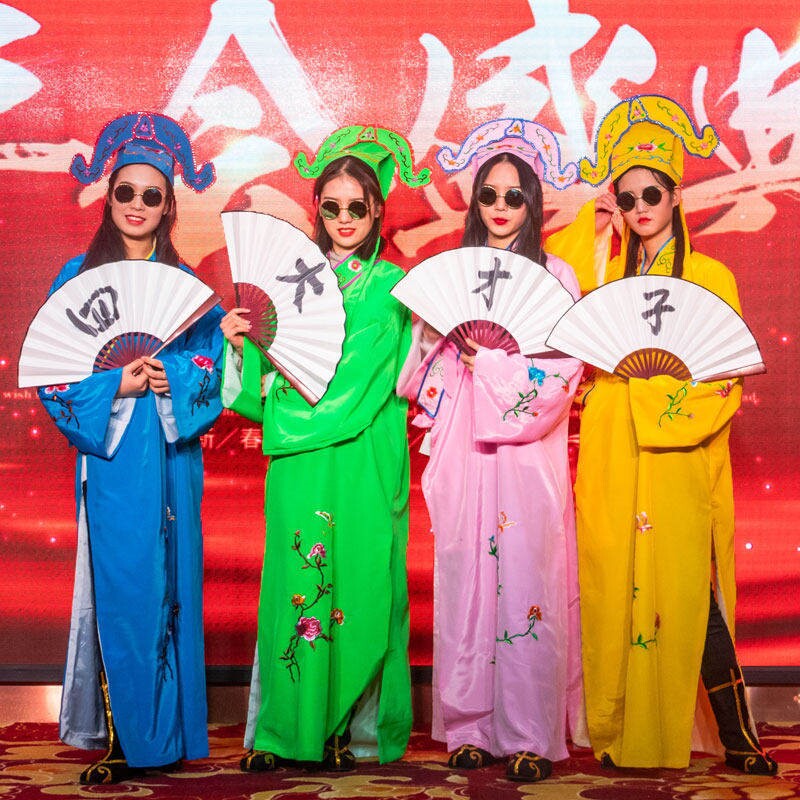 江南四大才子服装成人戏服戏曲少年唐伯虎表演衣服年会中式比赛