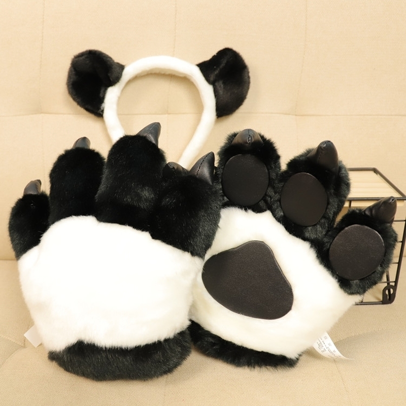 仿真恐龙尾巴手套cosplay装扮白老虎腰带表演道具头箍生日发箍