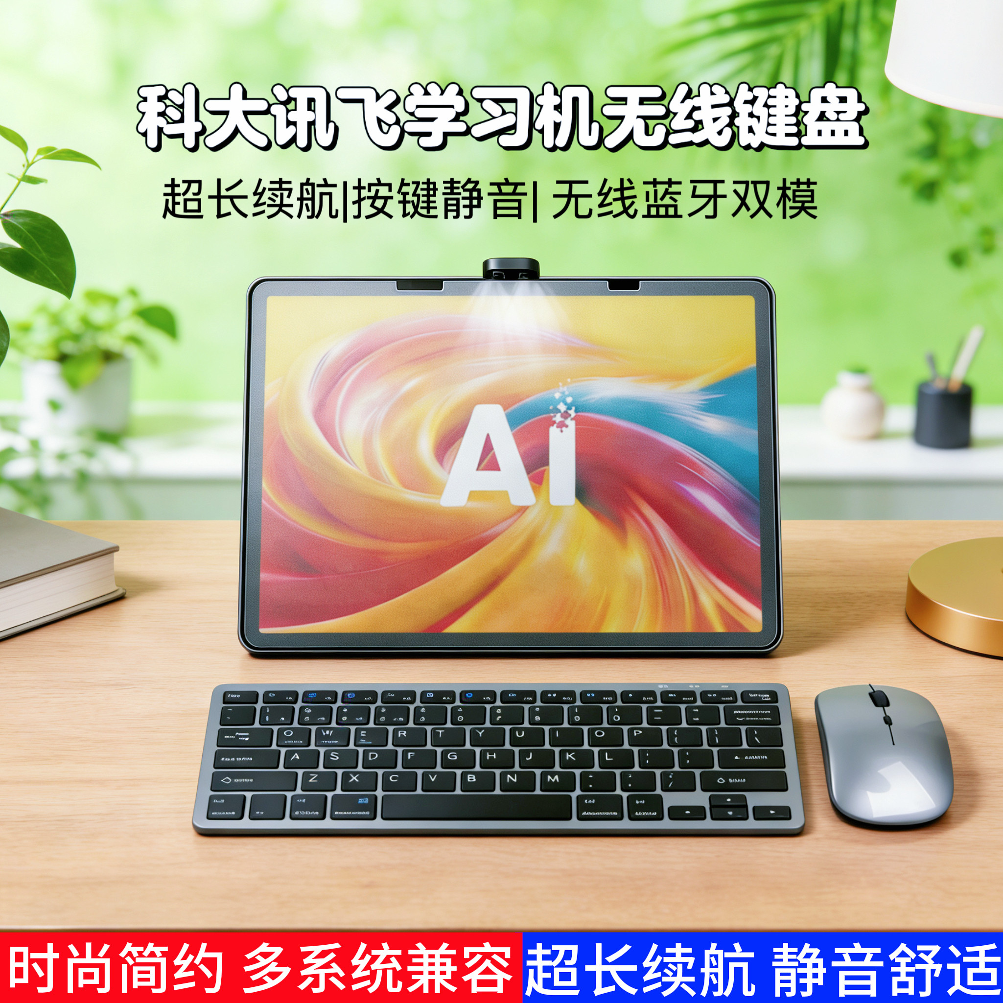 适用于科大讯飞学习机T30Pro无线键盘t90lite鼠标套装S30蓝牙键盘