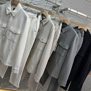 子套装 男女简约干练弹力透气情侣休闲夹克裤 外贸大厂春季 欧洲单