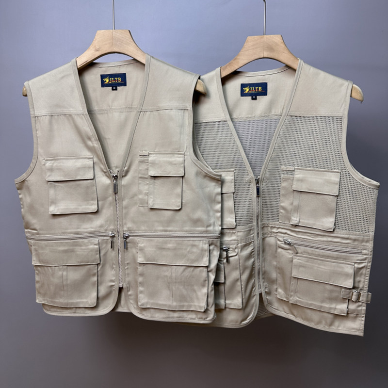 韩国单外贸！户外牛货！男士夏季休闲多口袋工装马甲钓鱼登山背心,男装,常规马甲,淘宝优惠券,粉丝福利购,淘宝优惠卷