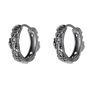 男士耳环男痞帅潮流个性男款男生纯银单只耳钉潮男招财貔貅耳饰女