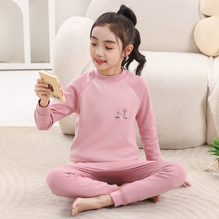纯棉女童宝宝打底男童薄款 全棉线衣线裤 内衣睡衣 套装 儿童秋衣秋裤