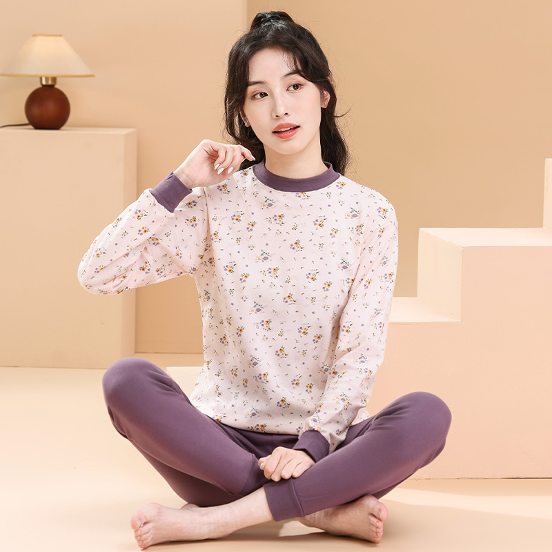 女大童秋衣秋裤套装纯棉全棉中大童青少年儿童保暖内衣女童睡衣
