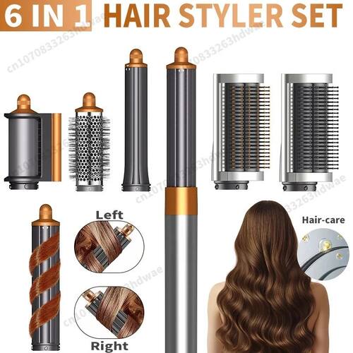 6 IN 1 Hair Styler Set 220V Blow Dryer Brush Hot Air Styler