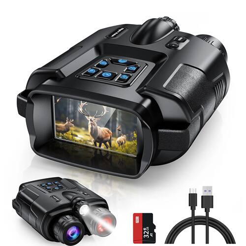 USB Rechargeable 4K Night Vision Binoculars 600m HD 8X Digit