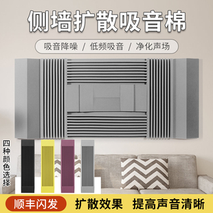 侧墙吸音棉长槽隔音棉自粘墙体影音室录音棚消除回声音混音器消音