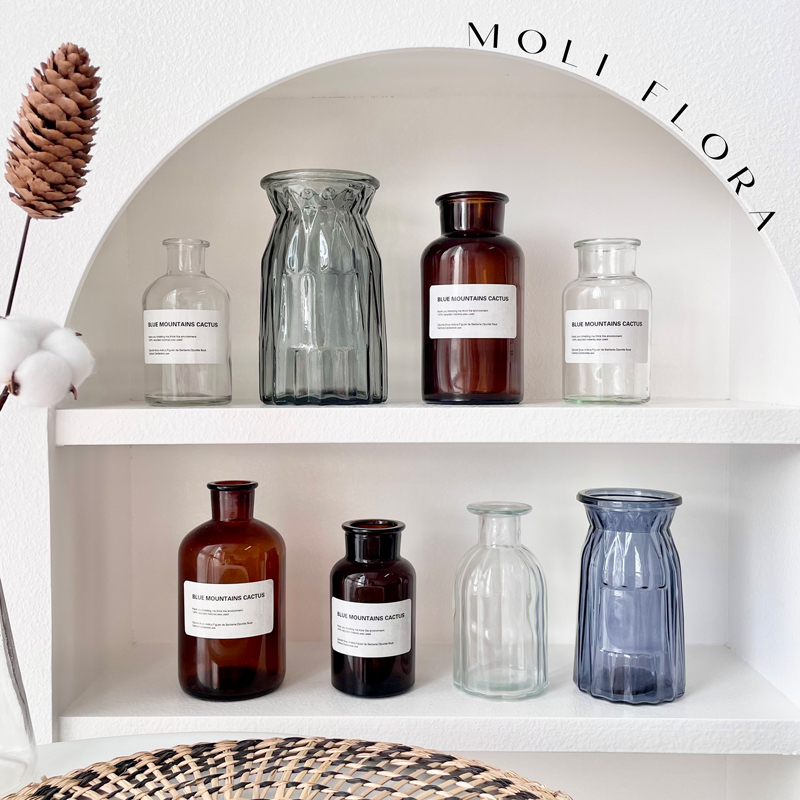 透明玻璃插花花瓶创意摆件