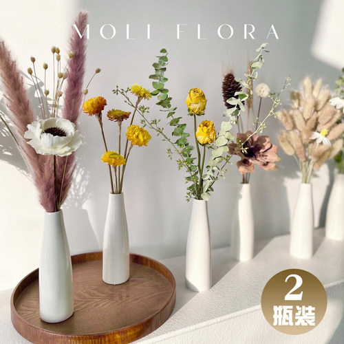 尤加利玫瑰干花花束真花天然风干