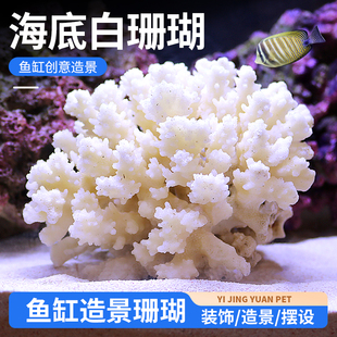 小鱼缸仿真假珊瑚树造景全套餐假山水草装饰海水缸布景鱼虾躲避屋