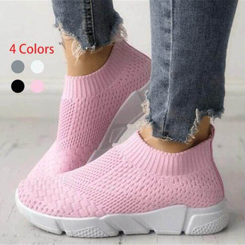 women shoes Breathable Mesh sneakers Lady Plus size loafers