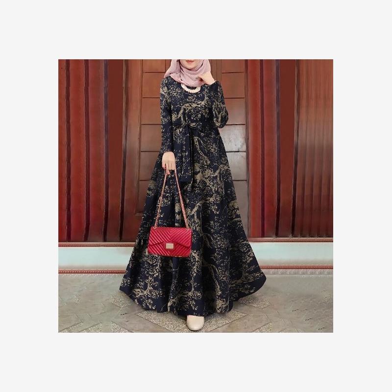 中东阿拉伯覆古印花宽松