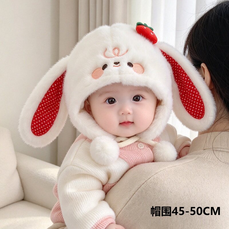 宝宝帽子秋冬季保暖加厚毛绒护耳帽男女童婴幼儿可爱防风雷锋帽潮