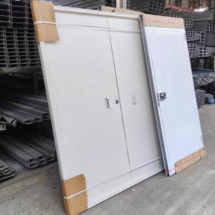 彩钢简易门活动板房门双开/单开卡口工程门集装箱专用门整套带锁