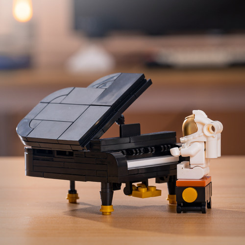 国产积木迷你小钢琴积木