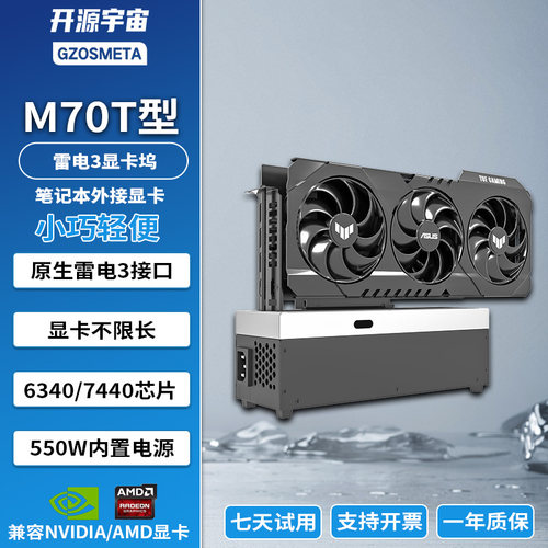 开源宇宙M70T/M70型oculink雷电4USB4显卡坞拓展坞6340